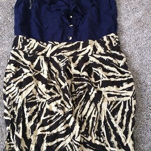 Mini strapless dress